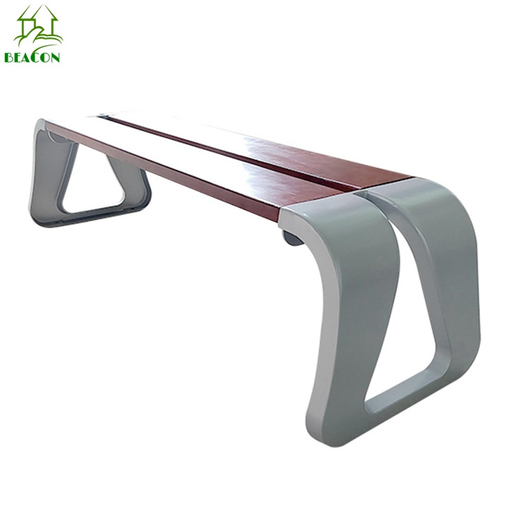 Manufacturer low price wooden waiting bench modern wood shopping mall outdoor benches for bus stop