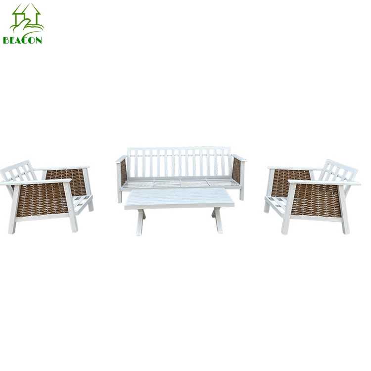 Aluminium coffee table sofa set wholesale aluminium rattan sofa set wicker rattan furniture