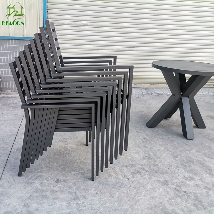 3pc patio set hot sale metal garden round coffee shopping  table chair outdoor furniture for balcony