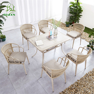 Outdoor Dinning Sitting Chair Luxury Garden Set All Weather Nest Patio Metallic Accent Chair Aluminum Dining Chair Modern