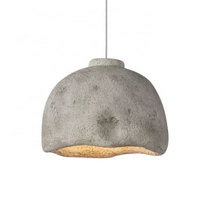 Polystyrene modern farmhouse dining room hanging decor nordic gray lamp wabi sabi Led pendant light