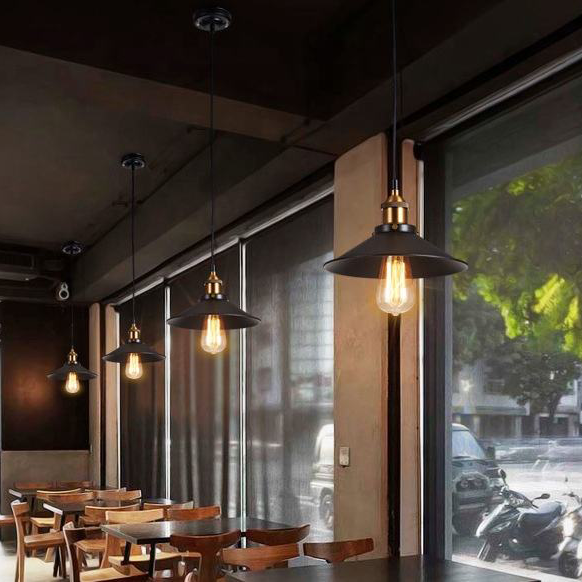 Industrial Style Restaurant Hotel American Light Fixtures Modern Hanging Lamps Chandelier Ceiling Pendant Light For Living Room