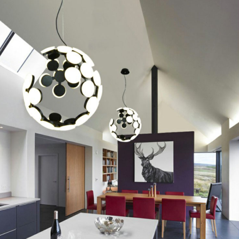 Nordic Style Easy Personality Art Creative Chandelier Globe Ceiling Light Acrylic Pendant light