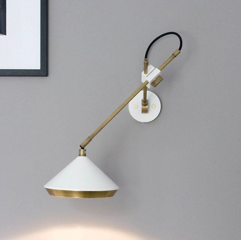 Modern metal Fancy Swing Arm Mounted Decorative Creative room Wall Bracket Light Lamp For Home