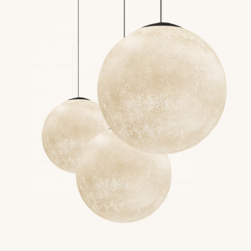 Hot sale 3d hanging moon lamp led pendant light