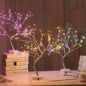 Artificial Plants USB Charging LED Maple Leaf Plum Blossom Snowflake Festival Decoration Bedside Night Lamp Room decor Light