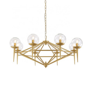 Modern large glass chandelier pendant light for living room decor