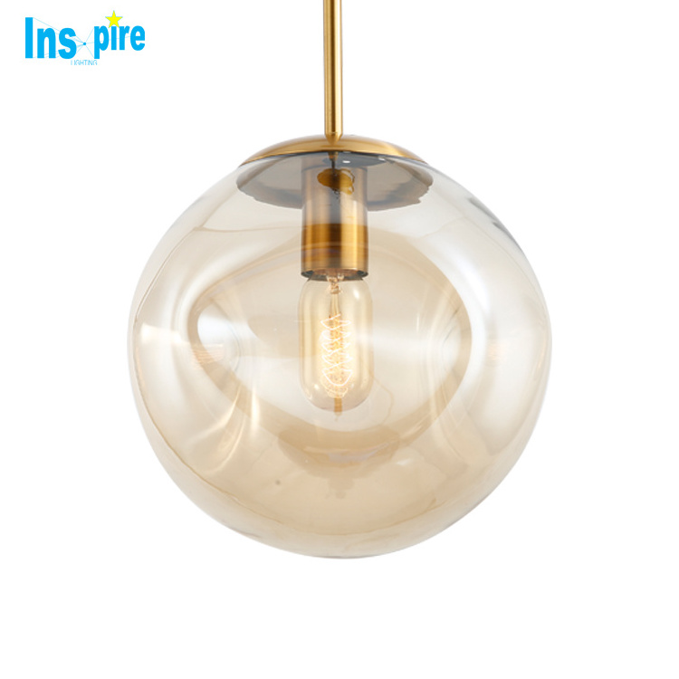 Home decor light fixtures modern led pendant light glass modern lighting