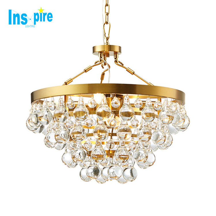 Contemporary large decorative gold luxury lighting fixtures K9 crystal pendant lights chandeliers and lamp