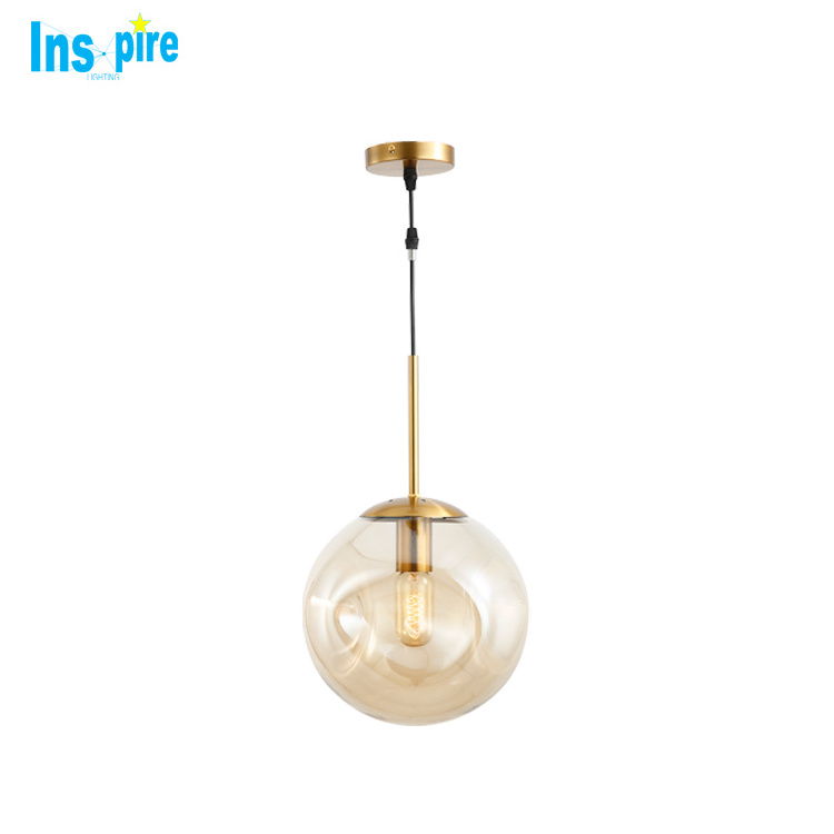 Home decor light fixtures modern led pendant light glass modern lighting