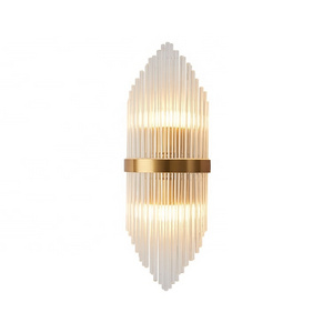 Luxury modern minimalist fancy indoor wall light crystal bedside led wall light for home room decor