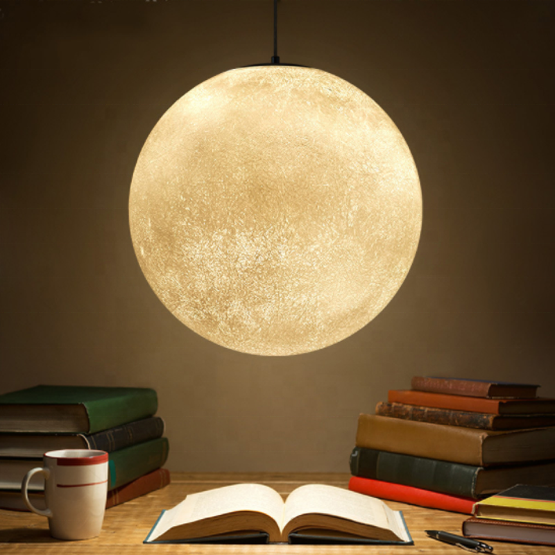 Hot sale 3d hanging moon lamp led pendant light