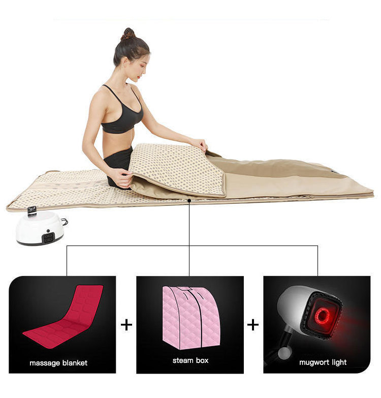 High Quality Thermal Blankets Far Infrared Sauna Body Shaping Physiotherapy Instrument Home Massage Sauna Blanket