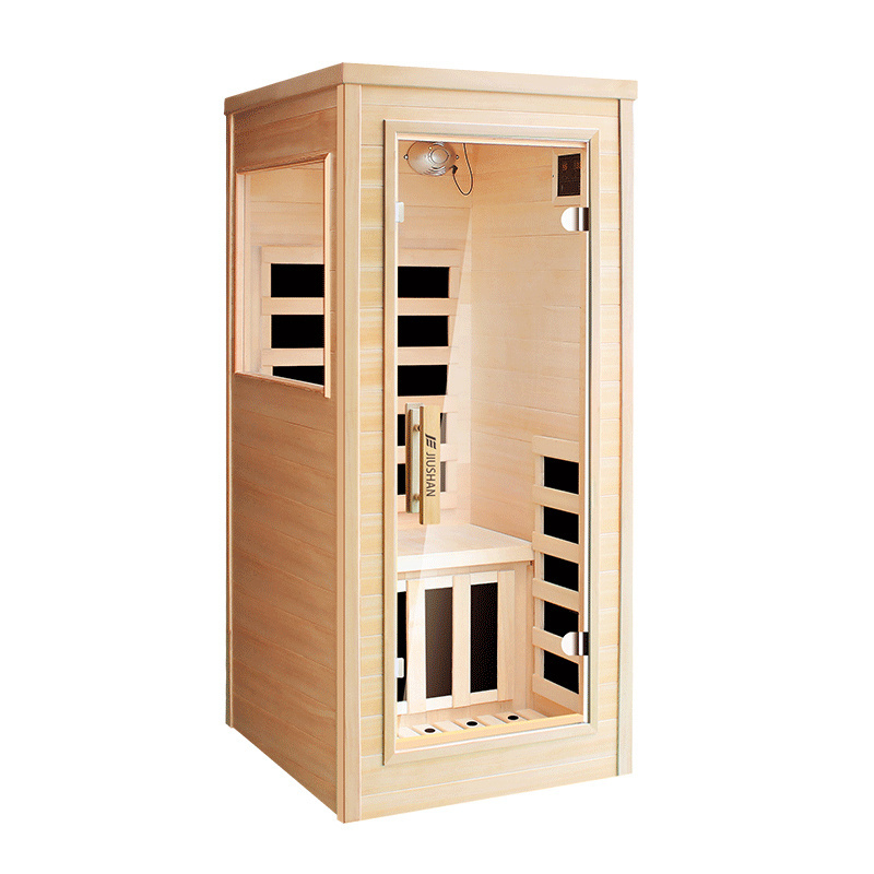 Luxury Combination Carbon Far Infrared Hemlock Sauna  Indoor Ozone Sauna Rooms Home Dry Steam Sauna for 2 Person