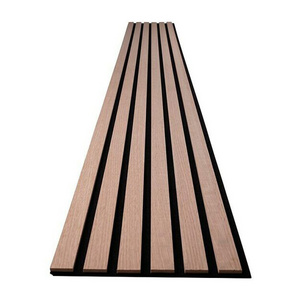 Beien Akupanel Wall And Ceiling Soundproof Decor Walnut Pet Composite Slat Acoustic Wooden Panels