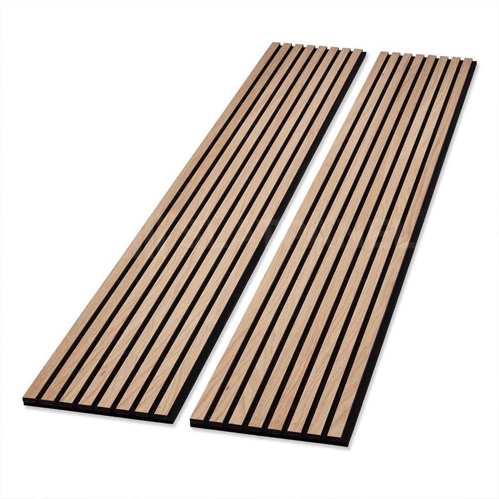 MDF Waterproof Fireproof Interior Wall Decoration Akupanel Acoustic Panel Wooden Sound Isolation Slat Wall Panel