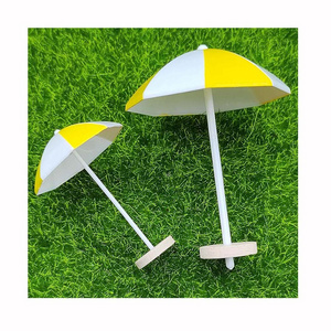 3D Miniature Beach Chair Umbrella For Doll House Life Scenes Decoration