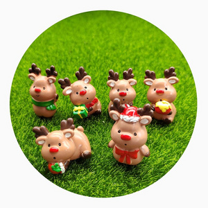 Doll House Figurines Christmas Miniature Reindeer