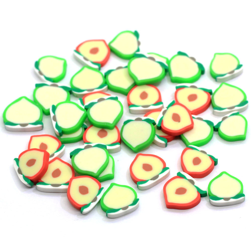 6mm 12mm Peach Clay Slice Polymer Clay Sprinkles For DIY Resin Shaker Jewelry Stuff Slime Filling Phone Nail Art Decorations