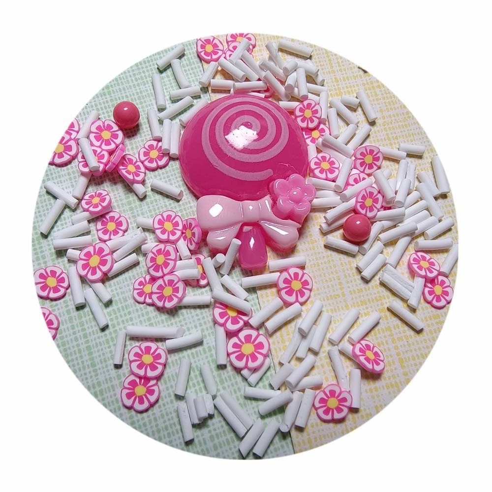 DIY Slime Kit Accessories Flower Sprinkle Slime Polymer Clay Slice For Faux Bake Nail Art Slime Craft