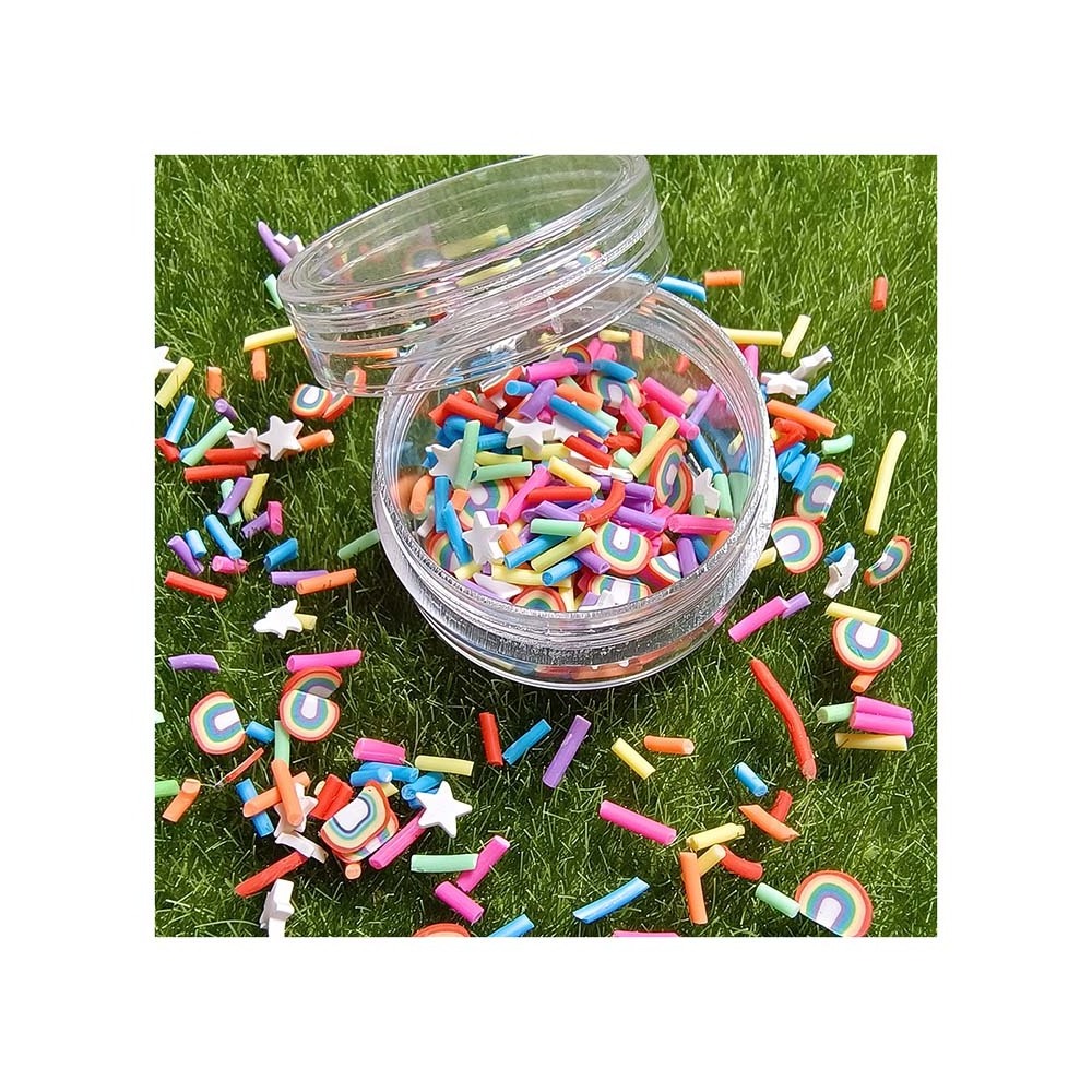 Colorful Confetti Slice Polymer Clay Sprinkles For DIY Resin Shaker Jewelry Stuff Slime Filling Phone Nail Art Decorations