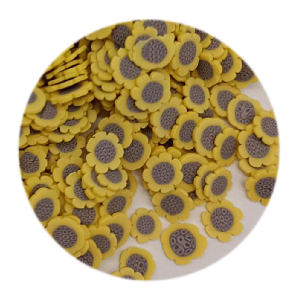 5mm Sunflower Clay Slice Polymer Clay Sprinkles For DIY Resin Shaker Jewelry Stuff Slime Filling Phone Nail Art Decorations