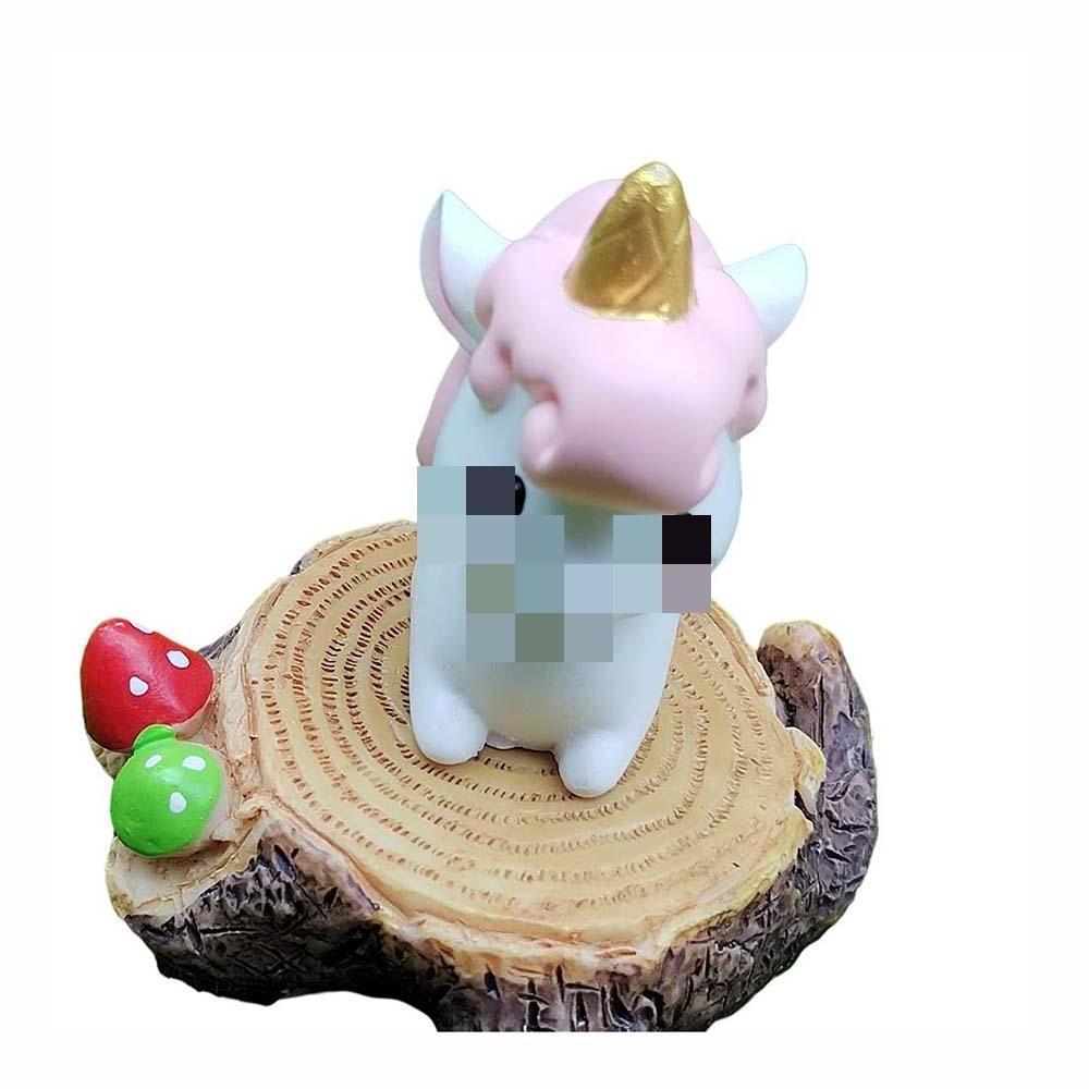 Mini Animals Unicorn Figurine Kawaii Fairy Garden Miniature Decoration Desktop Cartoon Statue