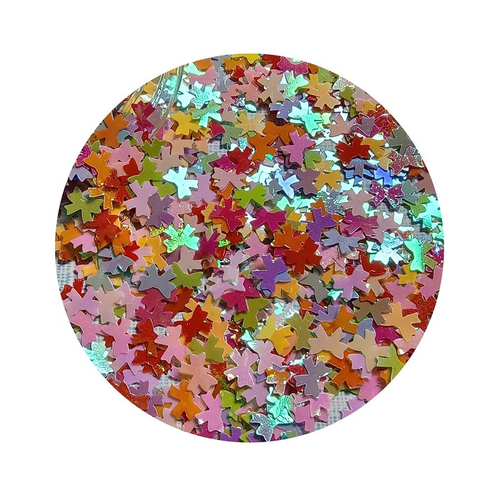 PVC Bowknot Sequins Size 8*6mm Paillettes For Butterfly Sequins DIY Garment Accessories Confetti