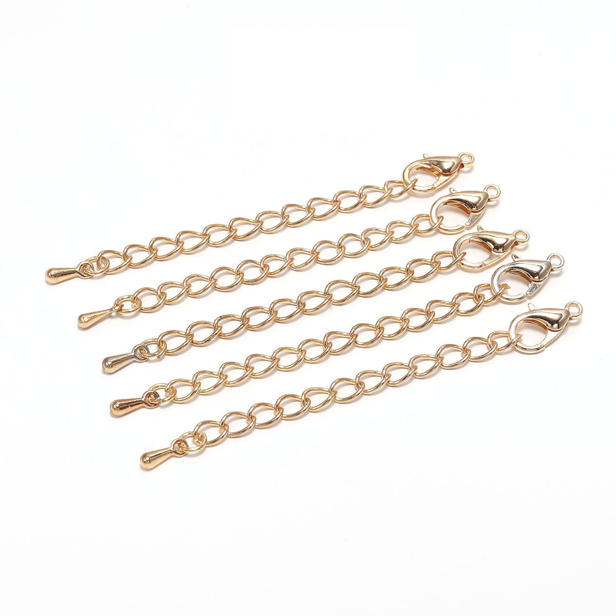 Extended Extension Tail Chain Lobster Clasps Connector For Bracelet Necklace Jewelry Making