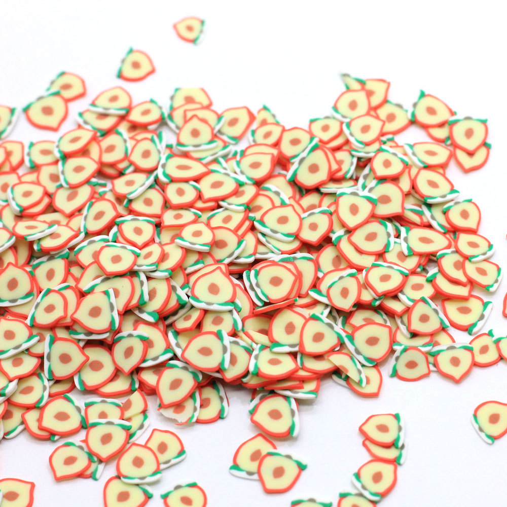 6mm 12mm Peach Clay Slice Polymer Clay Sprinkles For DIY Resin Shaker Jewelry Stuff Slime Filling Phone Nail Art Decorations