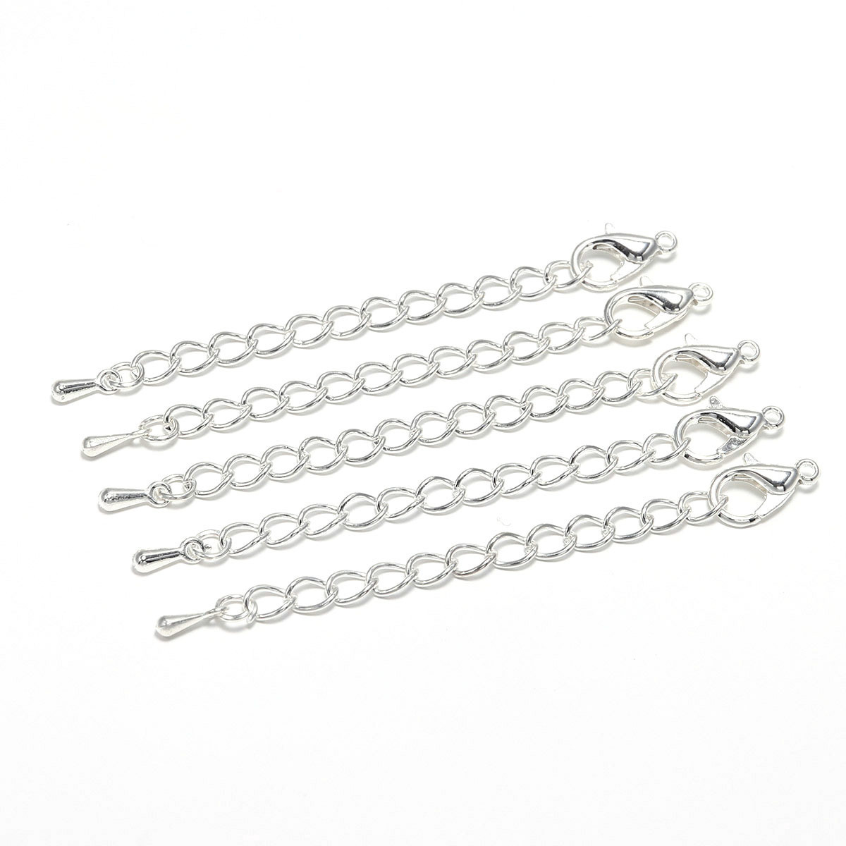 Extended Extension Tail Chain Lobster Clasps Connector For Bracelet Necklace Jewelry Making