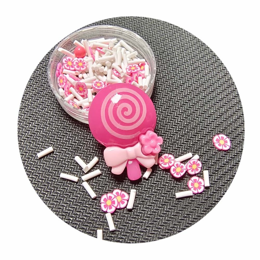 DIY Slime Kit Accessories Flower Sprinkle Slime Polymer Clay Slice For Faux Bake Nail Art Slime Craft