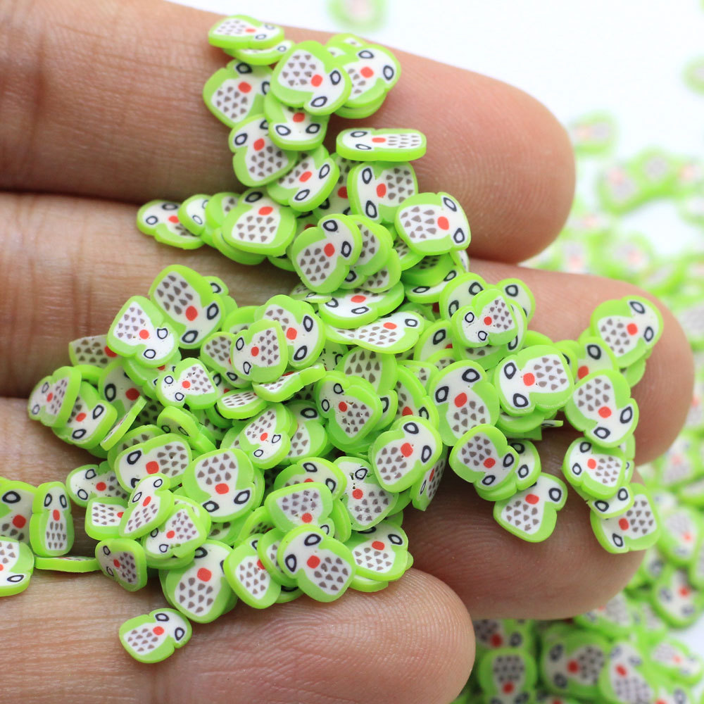 Polymer Clay Owl Slime Accessories Soft Pottery Bird Slices Sprinkles for Nail Art Decals Handicraft Decor