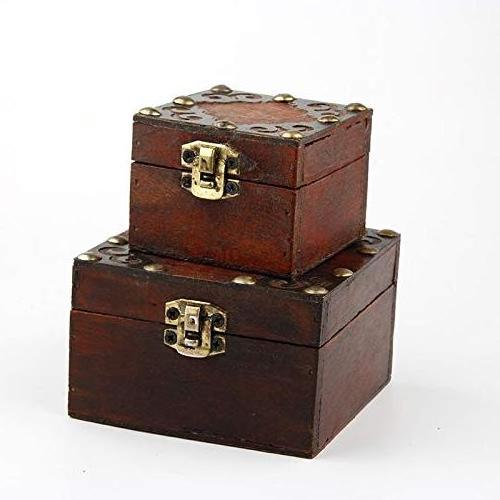 Retro Jewelry Wooden Box hasp Pad Lock Antique Bronze Iron Clasp Latch Hook Padlock Small Shackle Furniture Hardware