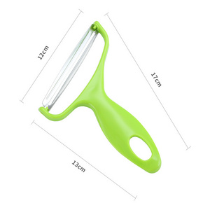 Stainless Steel Plastic Vegetable Scraper Fruit Peeler  Cabbage Slicer Vegetable Cutter Kitchen Gadgets