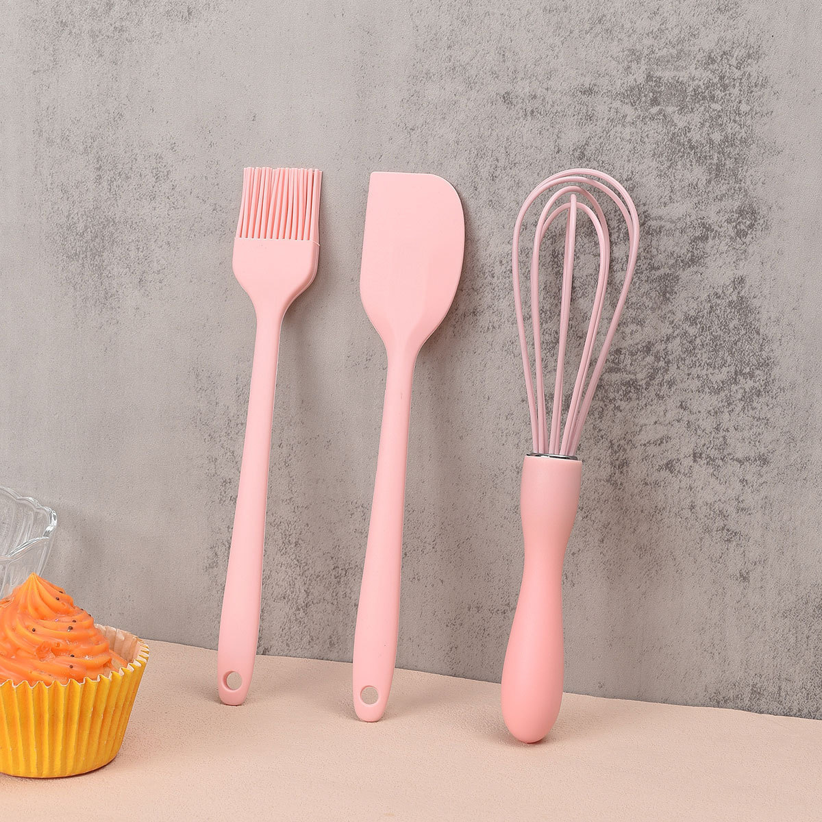 1 Set Baking Tools Silicone Whisk Silicone Spatula Dough Mixer Pastry Oil Brush Chocolate Whisk Oil Blender