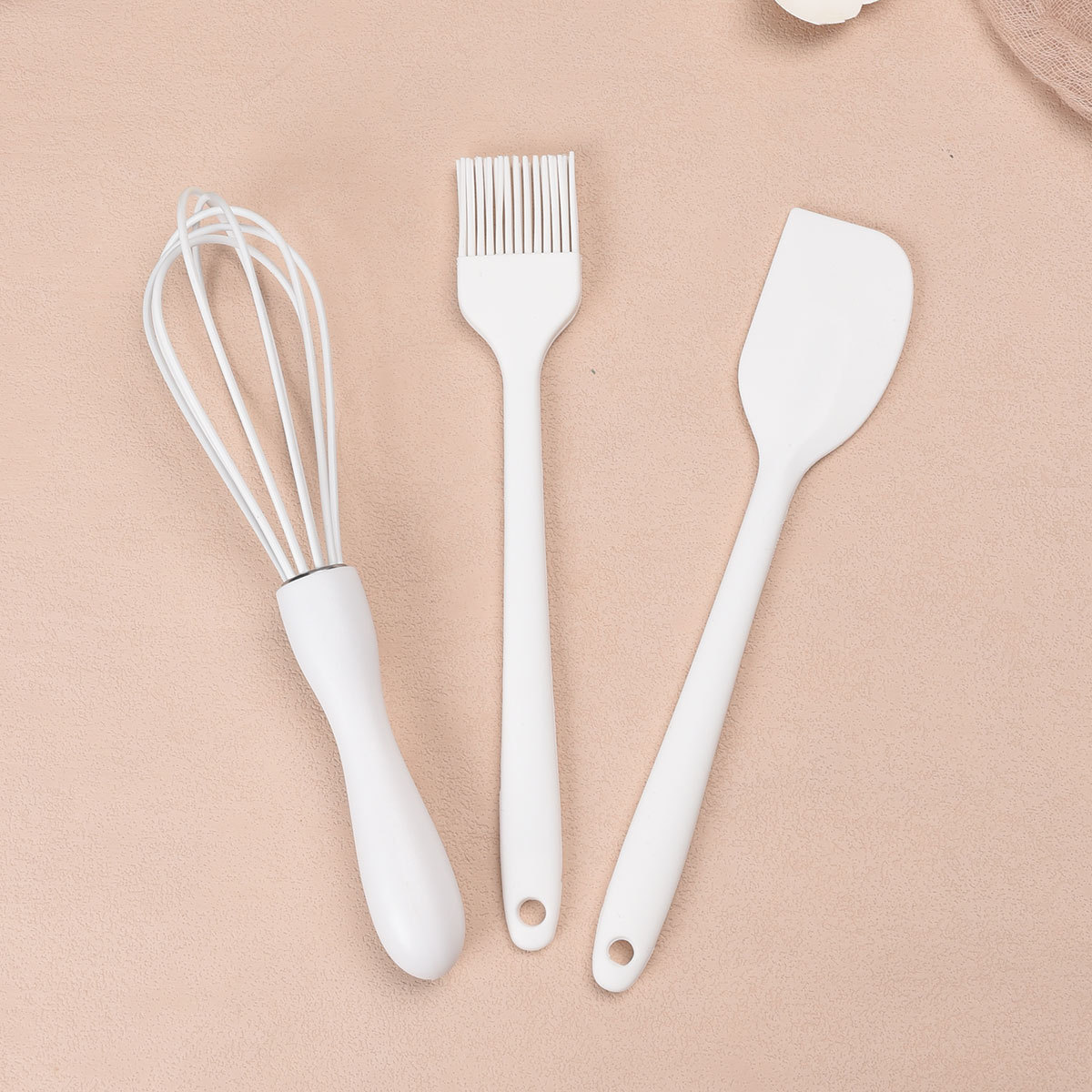 1 Set Baking Tools Silicone Whisk Silicone Spatula Dough Mixer Pastry Oil Brush Chocolate Whisk Oil Blender