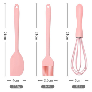 1 Set Baking Tools Silicone Whisk Silicone Spatula Dough Mixer Pastry Oil Brush Chocolate Whisk Oil Blender