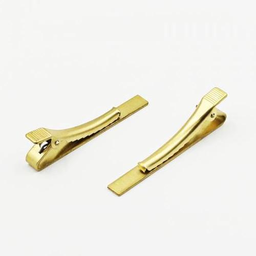 brass Tie Clips Tie Bar Finding polished DIY garment accessories 1712723