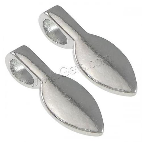 glue on bail clasp stainless steel jewelry findings 316 teardrop waterdrop original color 650271