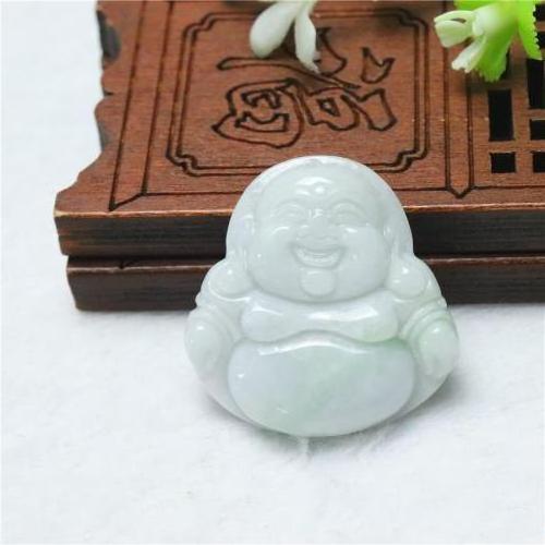 Wholesale Carved Buddha Jadeite Pendant green Natural Jade Pendants fashion jewelry 24x24x5.5mm 36x22x5mm 877845