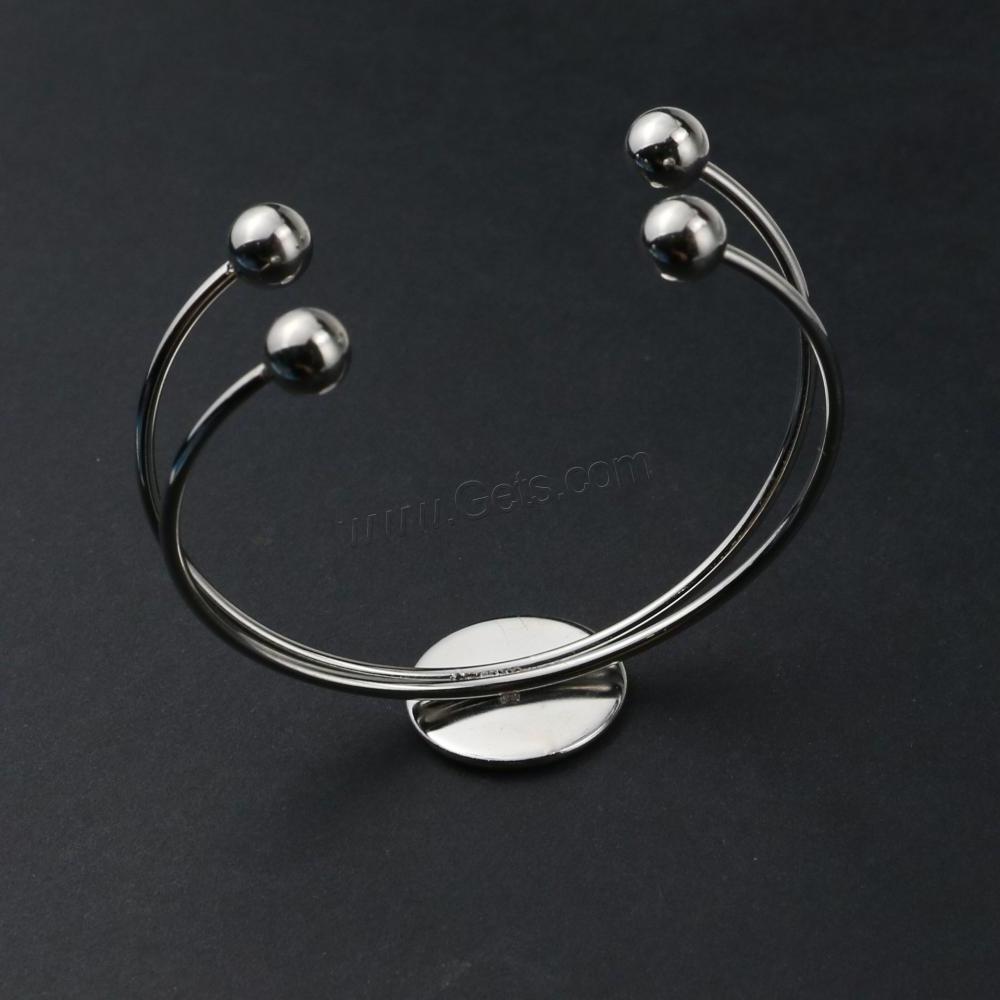 cuff bracelet blanks Stainless Steel Bangle setting 304 polished DIY  1607485