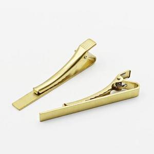 brass Tie Clips Tie Bar Finding polished DIY garment accessories 1712723