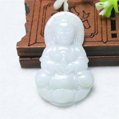 Wholesale Carved Buddha Jadeite Pendant green Natural Jade Pendants fashion jewelry 24x24x5.5mm 36x22x5mm 877845