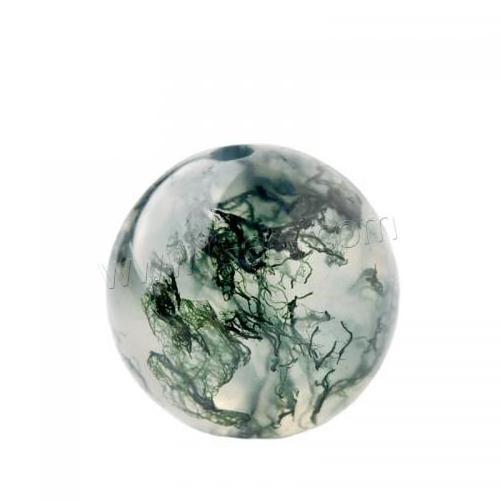 different size natural round moss agate beads loose in bulk 1636440