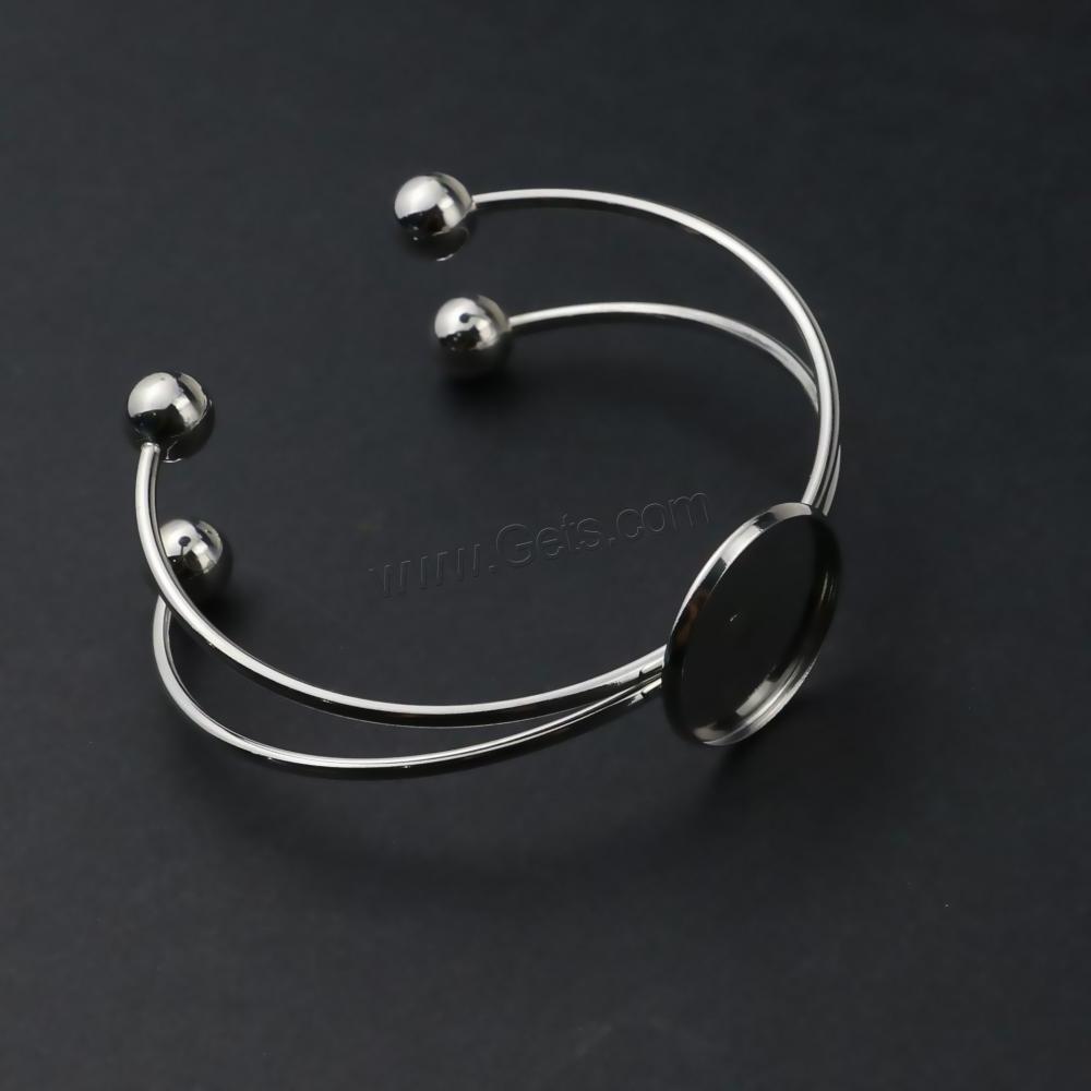 cuff bracelet blanks Stainless Steel Bangle setting 304 polished DIY  1607485