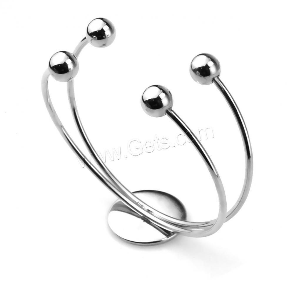 cuff bracelet blanks Stainless Steel Bangle setting 304 polished DIY  1607485