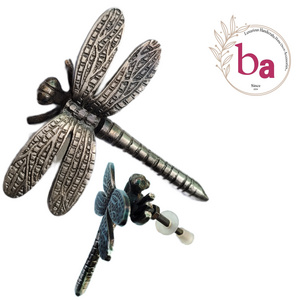 Handicrafts Cast iron Dragon Fly cabinets drawer door Antique Finish Knobs & Pulls Handle