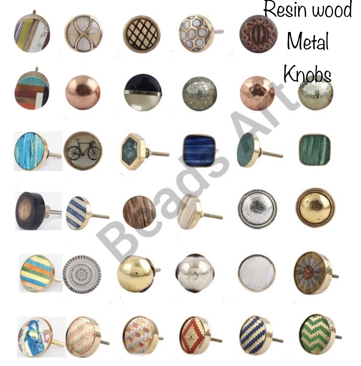 Direct Craftsman and factory price Handicraft Resin Wooden Metal Bone Horn knobs & Pull [CK 125]