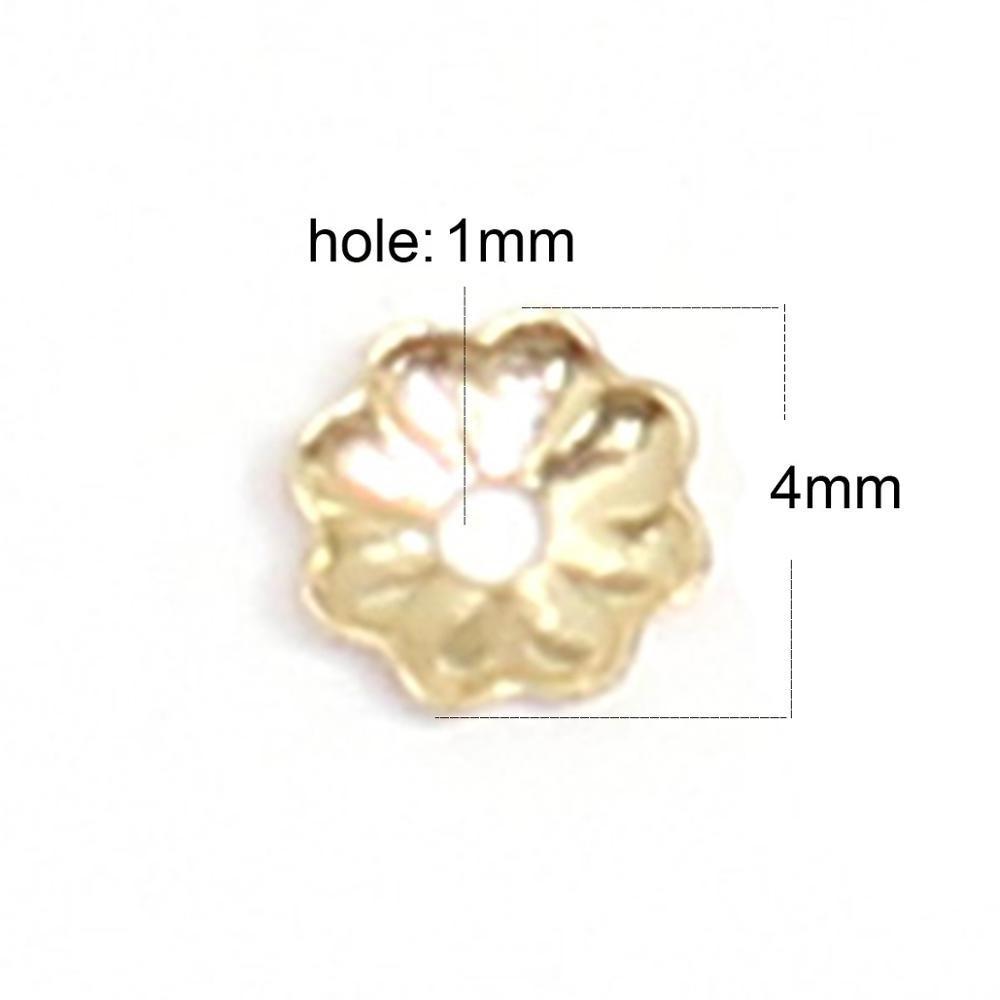 Beadsnice Gold Filled Flower Bead for Bracelet Necklace Jewelry Making Jewellery Wholesale Supply ID39855